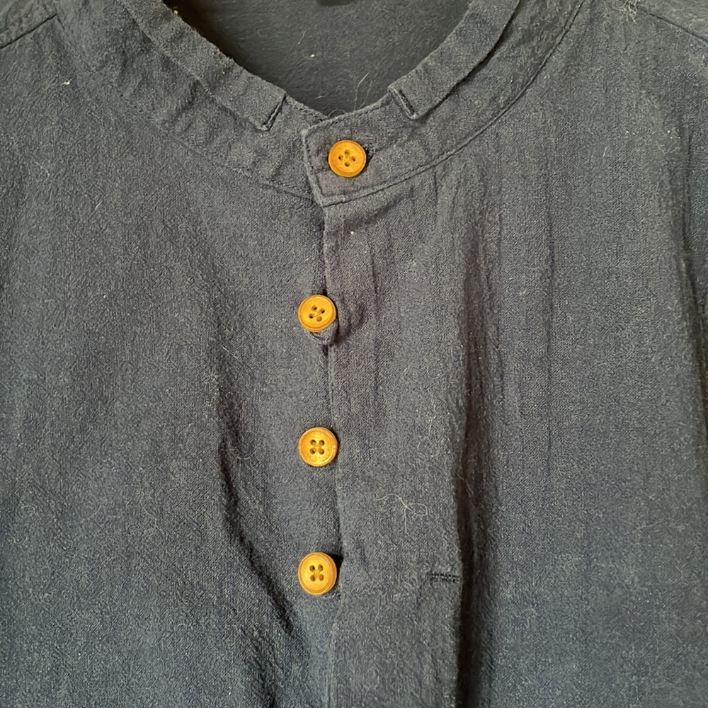 Mandarin Collar Casual Button Down - image 2